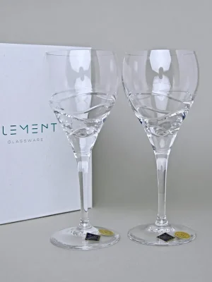 Wave - Set 2 sklenic na víno 300 ml, Jihlavské sklárny, ELEMENT Ihned K Objednání