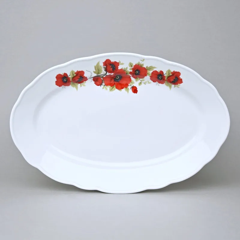 Sleva Mísa oválná 35 cm, Vlčí mák, Český porcelán a.s.