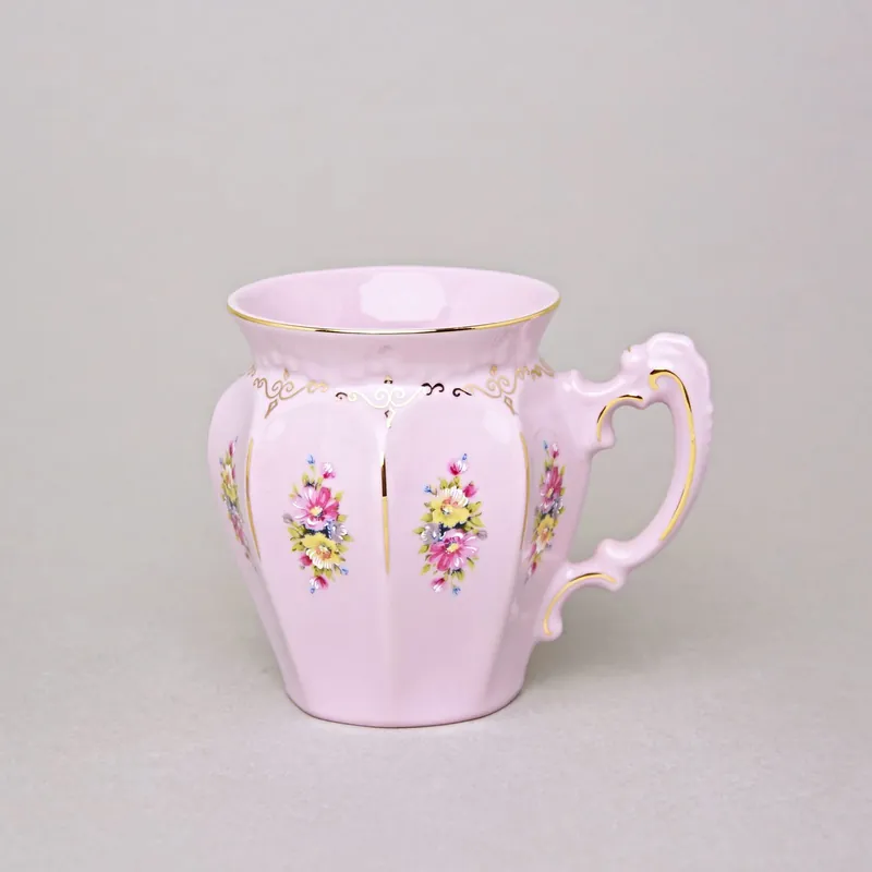 Hrnek Olymp 250 ml, růžový porcelán, Leander Loučky Horká Nabídka