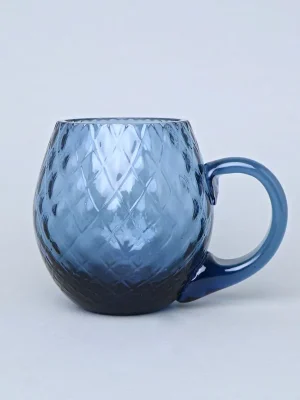 Bezpečná Platba Pivní půllitr - Káro (Modrý), 500 ml, Floriánova huť