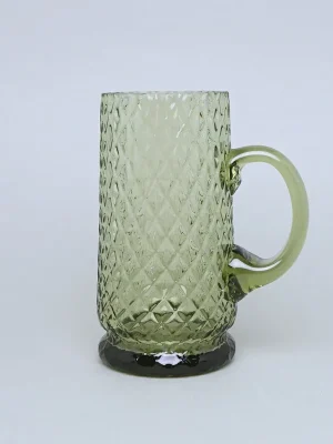 Pivní půllitr - Káro (Zelený), 500 ml, Floriánova huť Zlevněný