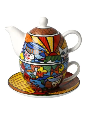 Kup Teď Čajová sada pro jednoho Britto Garden 350 ml, nový kostní porcelán, J. Rizzi, Goebel