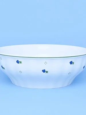 Víkendová Akce Mísa válcová 24 cm, Benedikt modré kvítí + zelená, G. Benedikt 1882