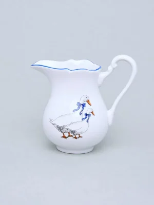 Mlékovka vysoká 0,25 l, Český porcelán a.s., husy Zlevněný