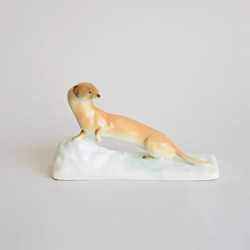 Sezónní Sleva Kuna, 19 x 5 x 11 cm, Porcelánové figurky, Schwarzburg Werkstatten, Gläserne Porzellanmanufaktur