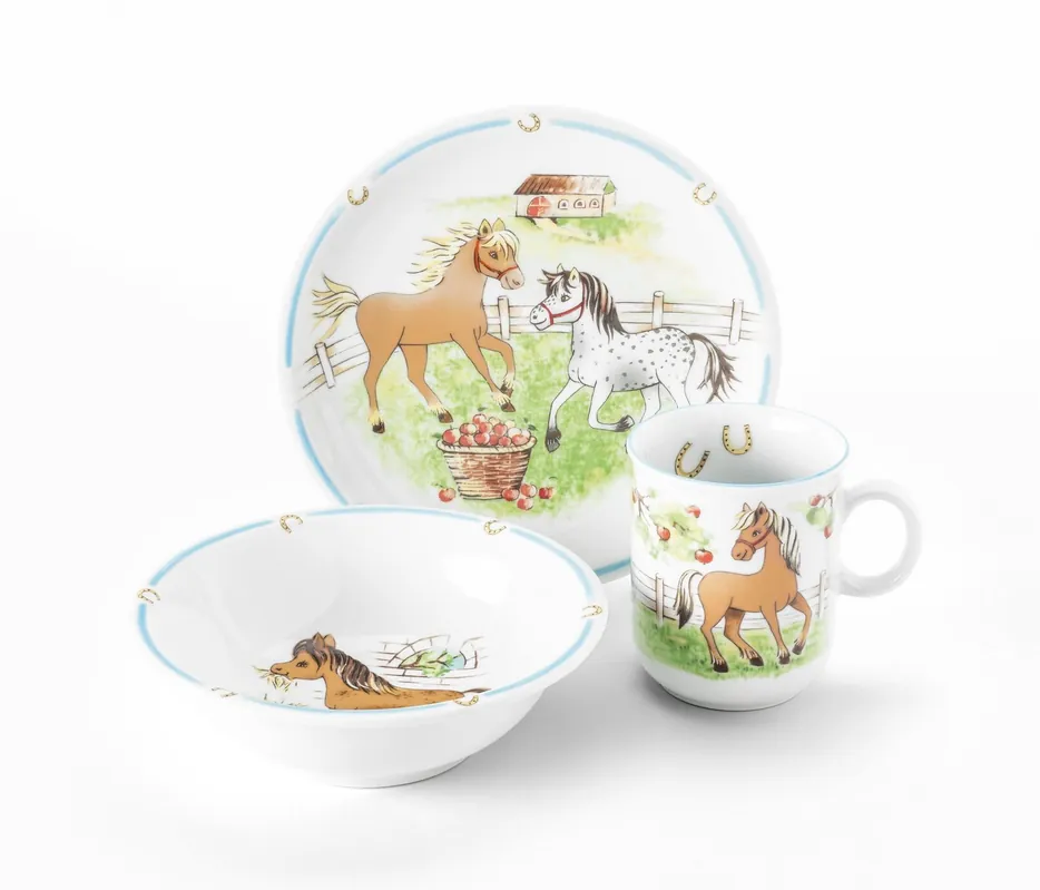 Poníci: Dětská sada 3 díl., Compact 24778, Porcelán Seltmann Levný