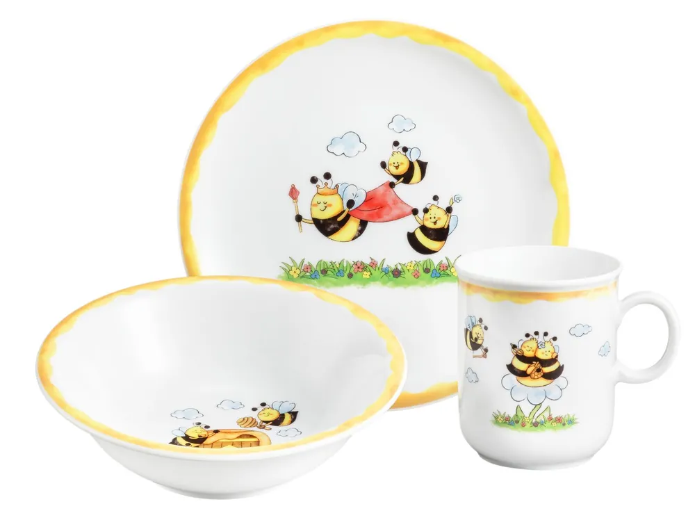 Víkendová Akce Včelky: Dětská sada 3 díl., Compact 65152, Porcelán Seltmann