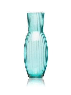 Křišťálová karafa / váza 1350 ml, Aquamarin - Tethys, Sklárna Květná 1794 Poslední Šance