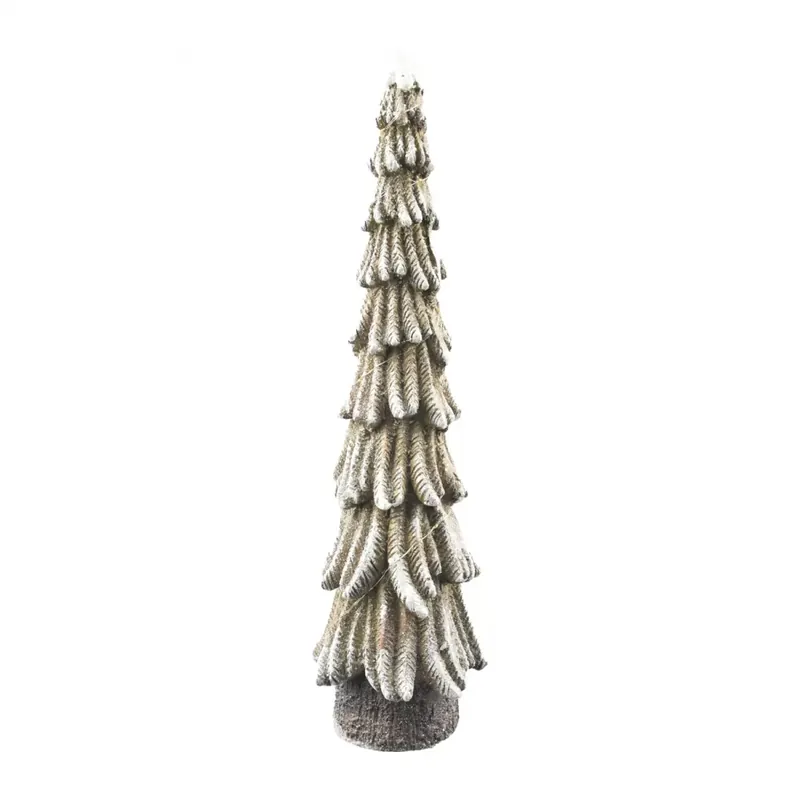 Stromeček polyresin LED zelený 17x17x58 cm Aktuální
