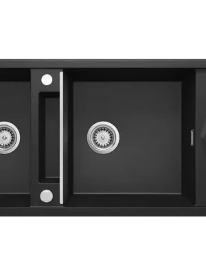 DEANTE - Magnetic metallic graphite granitový dřez, 2-bowl ZRM_G213 Omezená Nabídka
