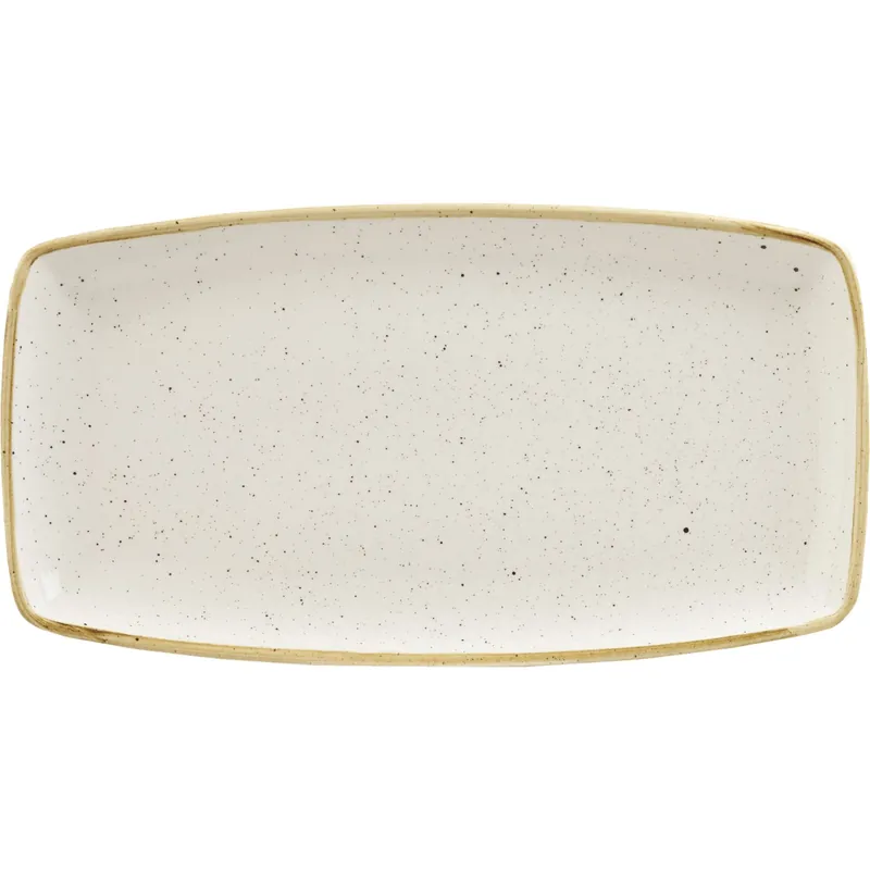 Nízká Cena Talíř mělký Churchill Stonecast Barley White 35x18,5 cm