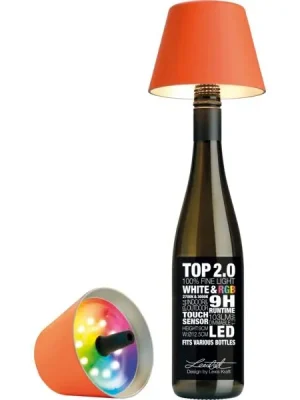 Nejprodávanější Stolní LED lampa na láhev Sompex Top 2.0 14 cm, oranžová