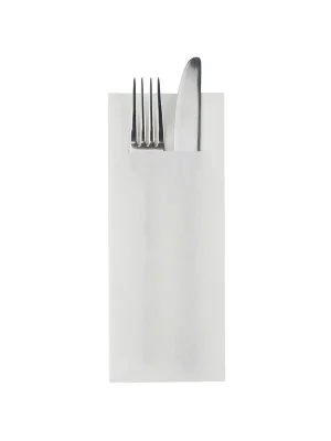 Cenově Výhodný MANK BASIC Kapsa na příbory, 300 kusů, 1/8 přehyb, Linclass-Light, bílá
