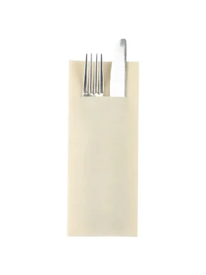 MANK BASIC Kapsa na příbory, 300 kusů, 1/8 přehyb, Linclass-Professional, krémový Sleva