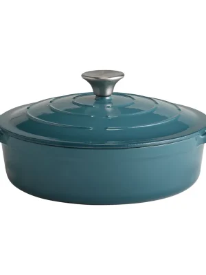 Cenově Výhodný APS 5 Stars Pekáč s poklicí, výška: 70 mm, průměr: 250 mm, tyrkysový