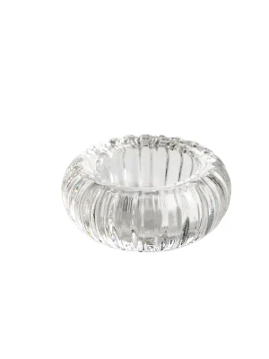 Sandra Rich Bright Skleněný podstavec na čajovou svíčku, výška: 38 mm, ø: 83 mm Levný
