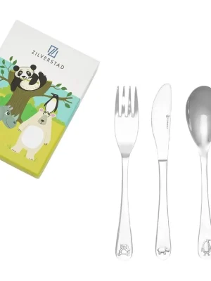 Super Cena ZILVERSTAD Dětský příbor Divoká příroda, sada 4 ks