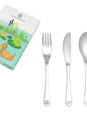 ZILVERSTAD Dětský příbor Zvířátka z rybníka, sada 4 ks Oblíbený