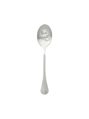 One Message Spoon Lžička Bon Appetit, délka: 150 mm, šířka: 35 mm Originální