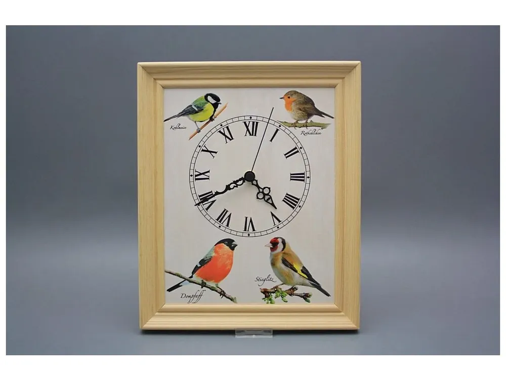 Zlevněný Nástěnné hodiny 25x30cm Ptačí svět cPB