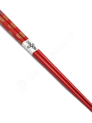 Červené jídelní hůlky se zlatými a modrými ornamenty v tradičním stylu Nejlepší Volba