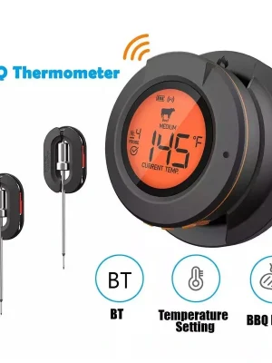 Novinka Bezdrátový BBQ teploměr – chytrý Bluetooth teploměr na maso s ovládáním přes aplikaci