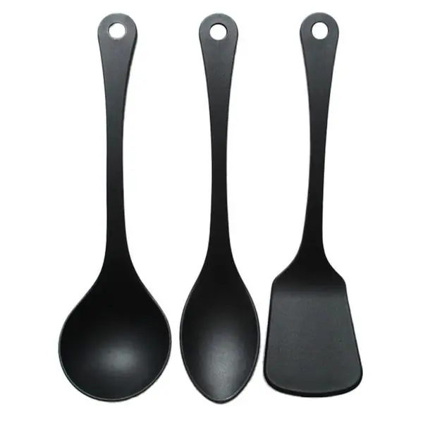 Super Cena Sada plastového náčiní KITCHISIMO Nero 3ks