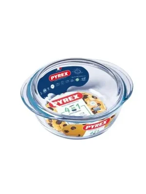 Finální Výprodej Skleněná zapékací mísa PYREX s víkem Ø18cm/1,3l