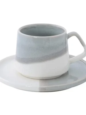 Top Prodej Kávový šálek s podšálkem 130 ml DOUBLE GREY Easy Life