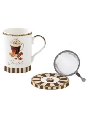 Hrnek 350 ml s víkem a sítkem SWEET MOMENTS Easy Life Sezónní Sleva