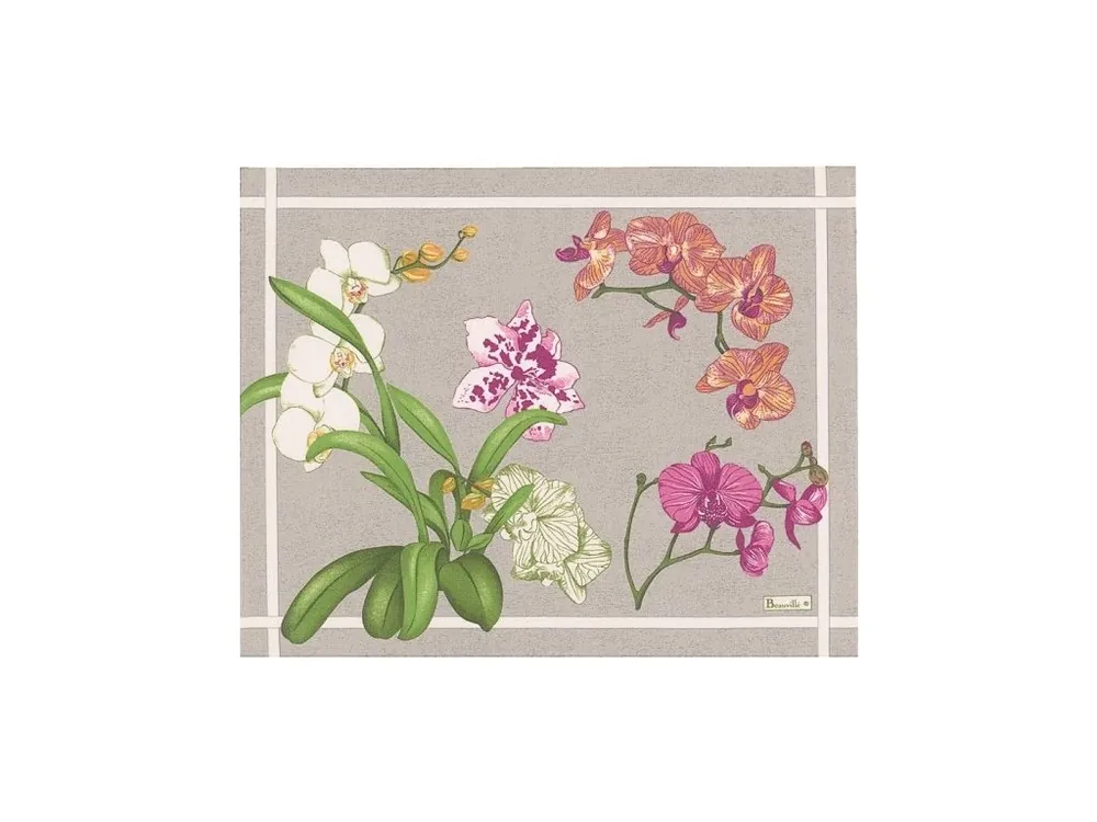 Prostírka ORCHIDEES 38x48 cm, šedá Beauvillé Kup Teď
