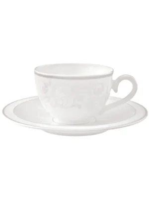Čajový/kávový šálek a podšálek GRAY PEARL, šedá Villeroy & Boch Top Prodej