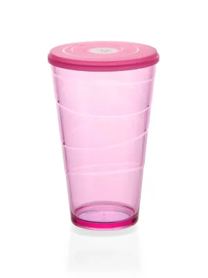 Pohár s víčkem myDRINK 600 ml, růžová Akční Cena
