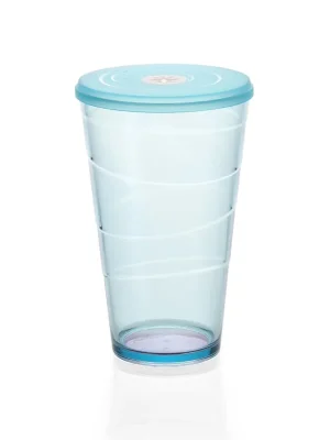 Pohár s víčkem myDRINK 600 ml, modrá Nová Kolekce