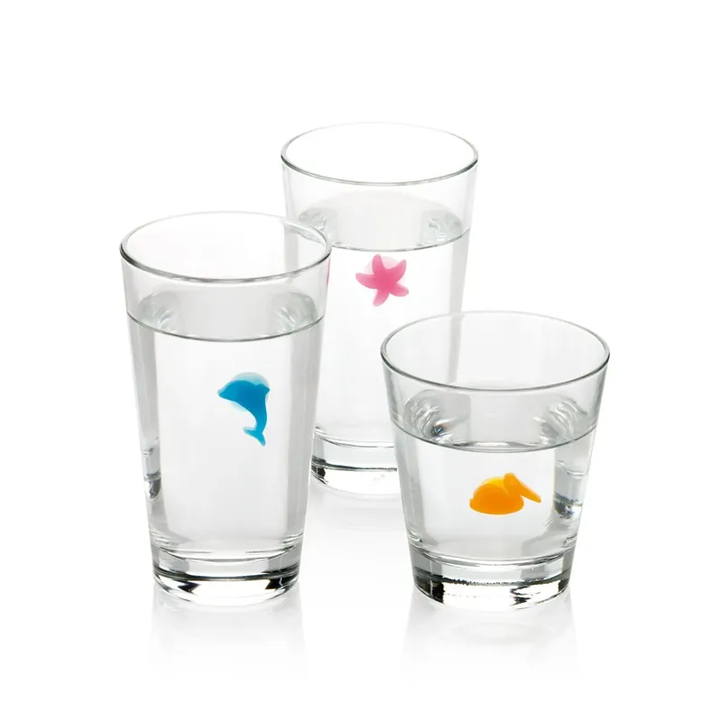Víkendová Akce Značky na sklenice myDRINK, 12 ks, ocean