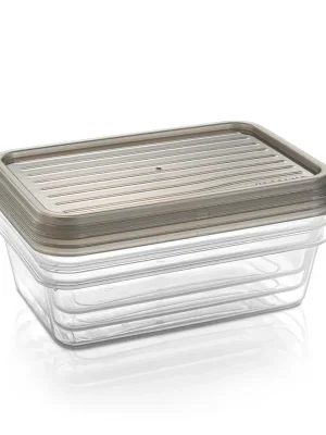 Cenově Výhodný Dózy s víkem 4FOOD 1,35 l, 3 ks