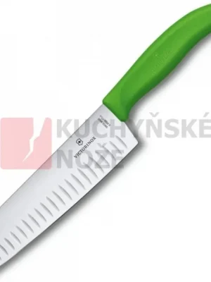Vrácení Zdarma Victorinox kuchyňský nůž SANTOKU 17cm zelený