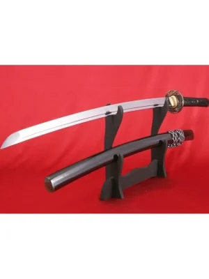 Sleva katana KOHAKU z uhlíkové oceli AISI 1095 s reálným hamonem