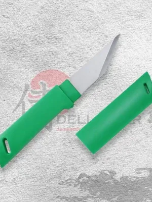 zelený nůž na vyřezávání 40mm Kanetsune Kiridashi Knife Levný