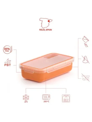 Bezpečná Platba Valira svačinová krabička na skladování potravin 0,5l ORANŽOVÁ