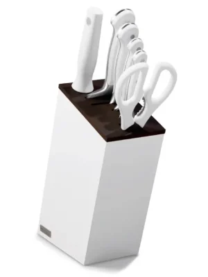 Sada kuchyňských nožů Classic White - verze Santoku s ocílkou, 6 ks - Wüsthof Solingen Nakupujte Hned