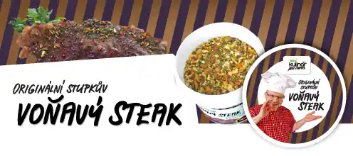 Originální Stupkův voňavý steak Omezená Nabídka