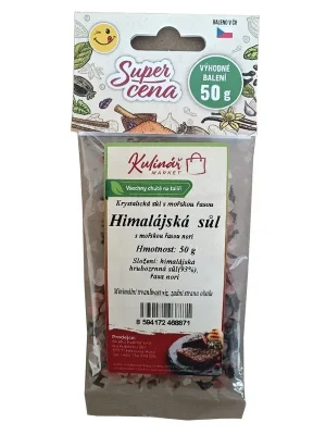 Himalajská sůl, originální náplň pro mlýnek Kulinář 50 g Vysoce Kvalitní