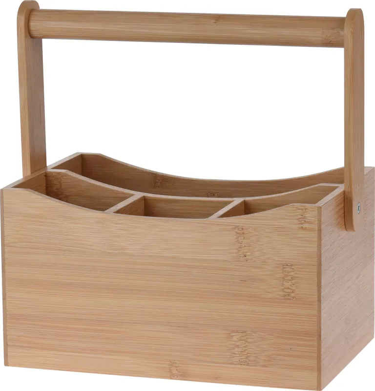 Víkendová Akce Stojan na příbory bambus 23x14x24 cm