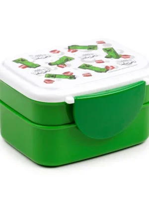 Odeslání Ihned Svačinový box s příborem Minecraft Creeper Bento box 2 patra