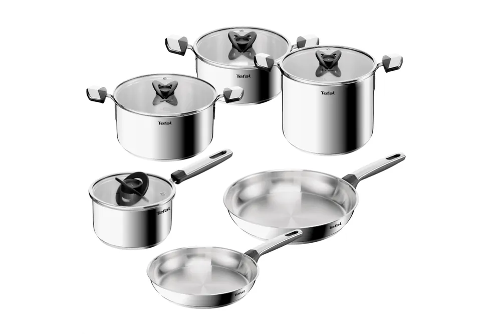 Rychlé Dodání Sada nádobí Tefal Emotion+ 10 ks E335SA45